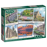 Falcon - Greetings from Scotland 1000 Piece Jigsaw Puzzle